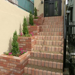 玄関アプローチのエクステリアリフォームです