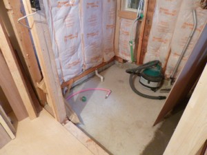 浴室周りにも断熱材をしっかりと入れています