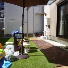 孫たちへ遊び場のプレゼントです