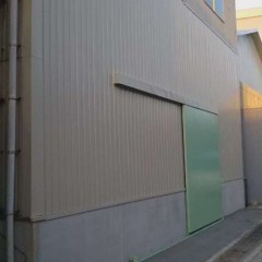 台風被害による工場の外壁修繕工事