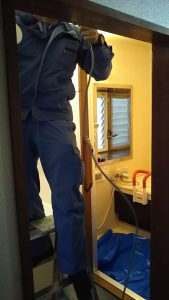 浴室換気暖房乾燥機用配線工事