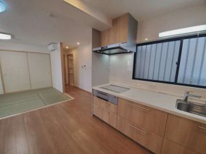 将来を見据えて、バリアフリーのワンフロアにしました。ＩＨヒーターを設置し安全性を高めました。