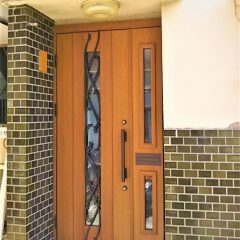 玄関ドアを取り替えて防犯の心配がなくなり安心して暮らせます。