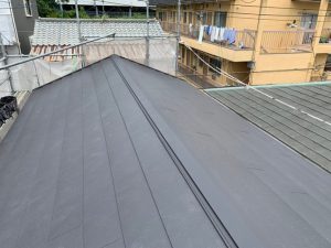 色合いの美しい屋根に仕上がりました。