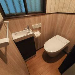 段差のある和式トイレが念願のタンクレストイレに！