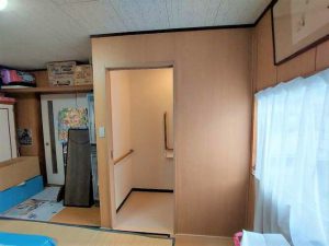 約１帖のスペースにトイレを新設しました