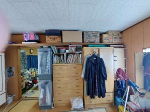 外壁に面した家具置場がトイレ設置場所になりました