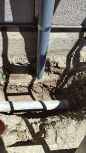 【工事中】配管を下水管へ通します