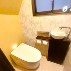 リフォーム集大成～機能性と遊び心をミックスしたトイレ空間に